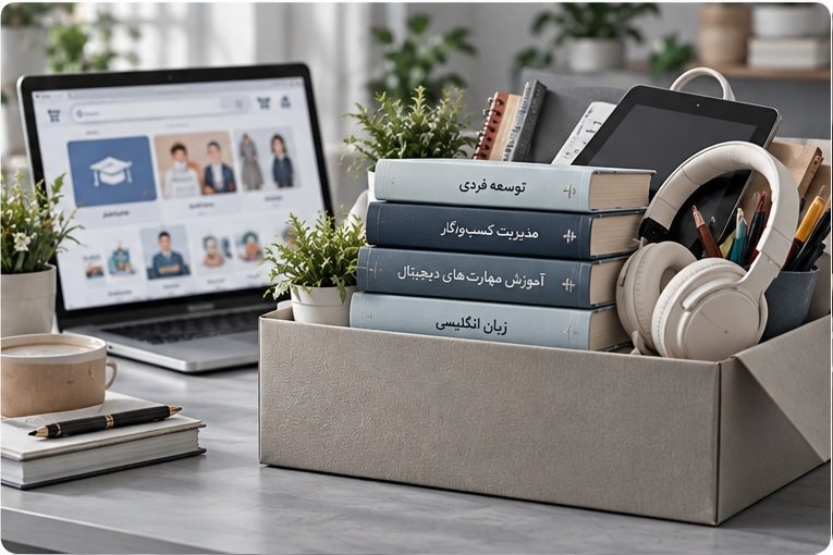 فروش خدمات فرهنگی کتاب و فایل آموزش
